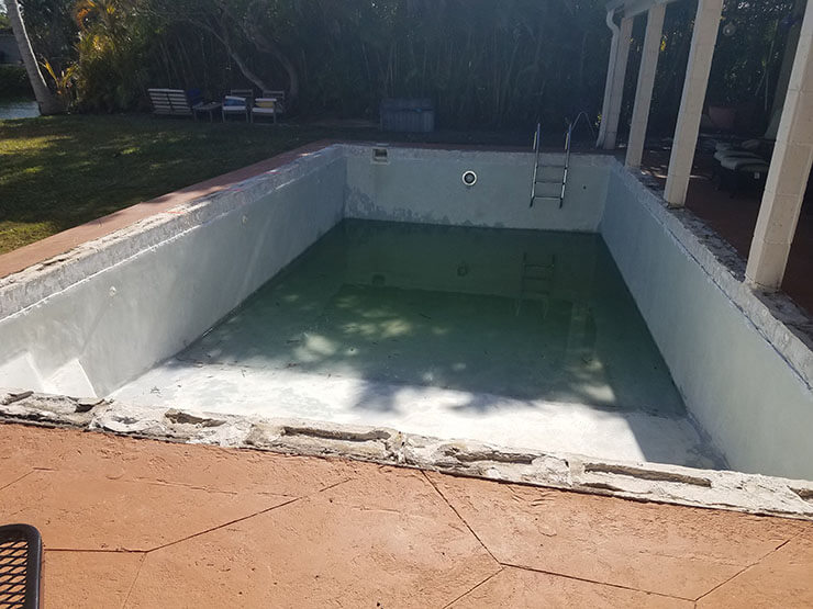 Pool project 9 - Before